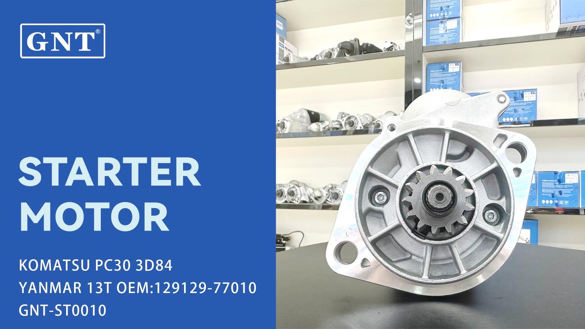 12V 13T Starter motor for YANMAR 3TNE84 engine AM877284 AM877285 AM878415 CH12084 CH12741 CH15586 CH19284 MIA10300 SE501447 TY25234
