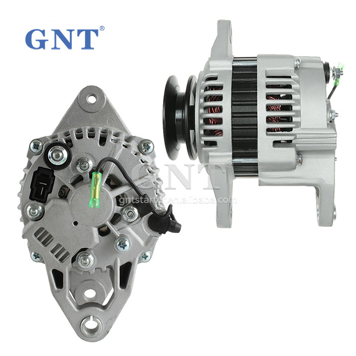 12V 60A Alternator compatible with Yanmar 4TNE98 4TNE106 Engine 12761N 12390077210 12827177200 2506166