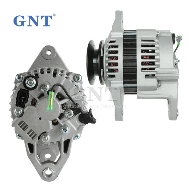 12V 60A Alternator compatible with Yanmar 4TNE98 4TNE106 Engine 12761N 12390077210 12827177200 2506166