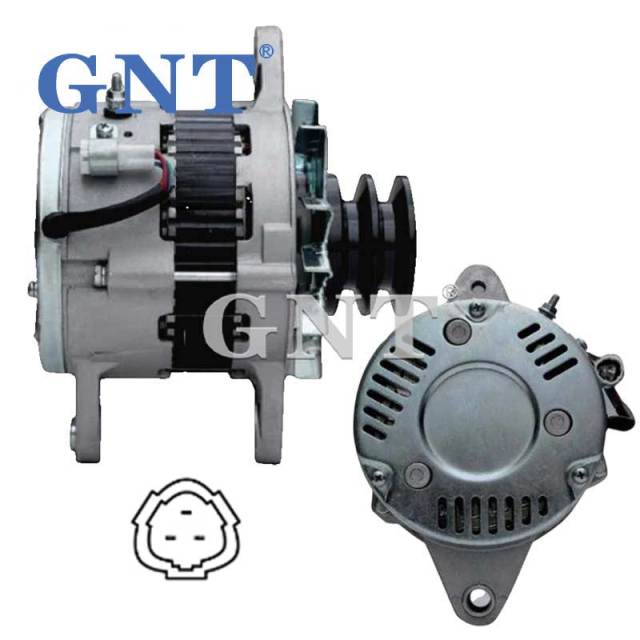 24V 60A Alternator compatible with HINO Ranger H07D J07C Engine 270401102 270401102A 270401103 270401103A 270401104 270401104A