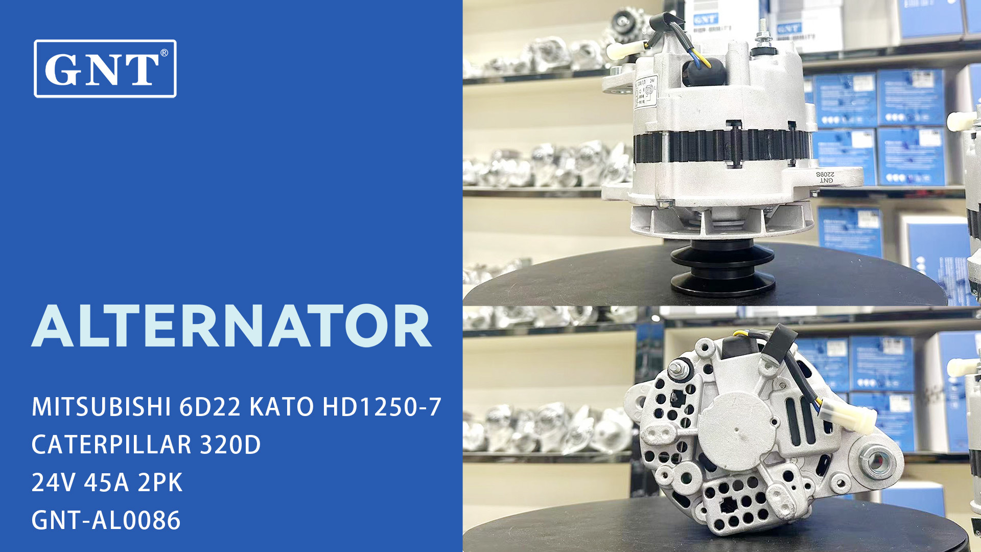 24V 55A 2PK High quality Alternator for MITSUBISHI 6D22 3436801100, A004TU3088, A4T66686, A4TU3088, ME017632, LRA02994, LRA2994