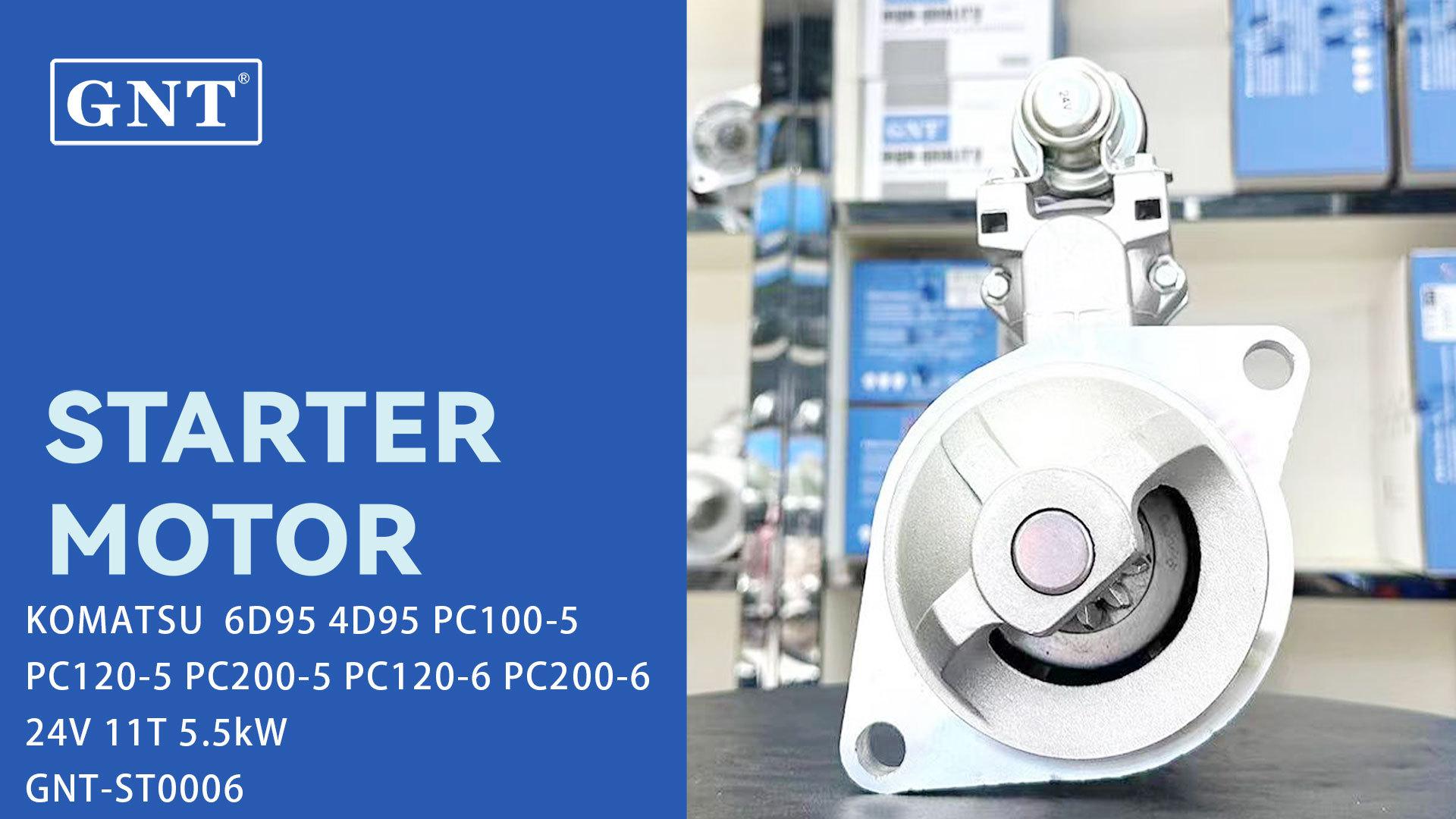 Starter compatible with PC120-5 Engine 0230001750 0230001751 0230001752 0230002080 0230002560 0230002561 110656 0230001290 0230001291 0230001292