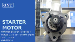 24V 11T GNT Starter compatible with Komatsu Dozer D65E-8 D58E-1 EG400B D75-5 Engine 230006530 230006531 230006532 230006533 230006610 230006612