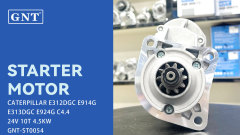 24V 10T 4.5KW GNT Starter compatible with CATERPILLAR E312DGC E914G  E313DGC E924G C4.4 Engine 2873K406 3586846 T410862 DRS0206 114268 114278