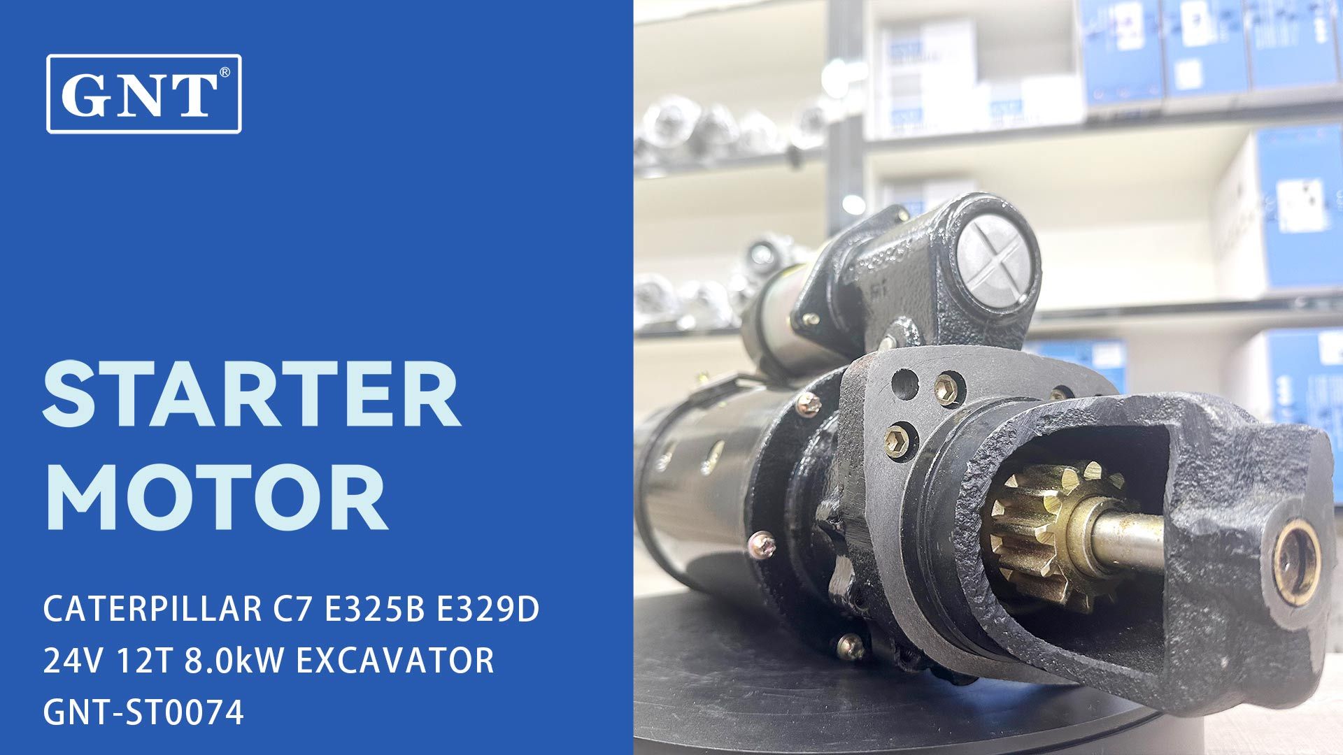 CATERPILLAR C7 Starter E325B 0R-2735, 0R-4263, 0R-9727, 106-8559, 9Y-1945, M105R3503SE, M105R3504SE