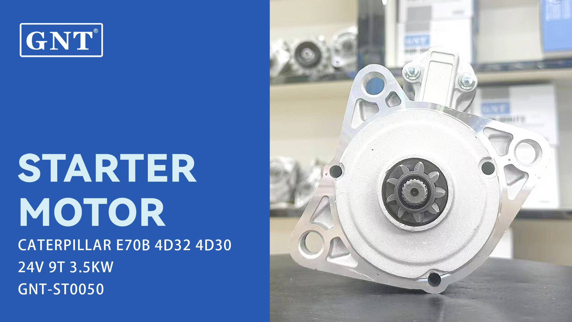 GNT MITSUBISHI Starter 4D32 E70B M002T64271, M002T64272, M003T52071, M2T64271, M2T64272, M3T52071, ME017000, ME017001, ME017004