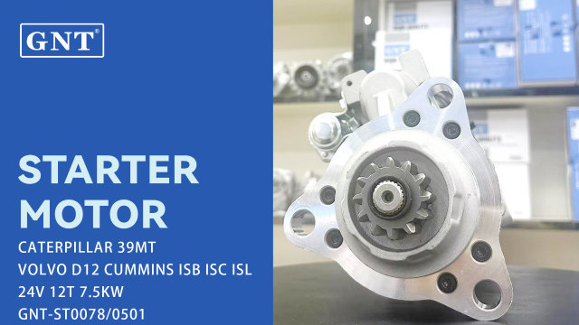 24V 12T 9.0KW GNT Starter compatible with VOLVO D12 Engine 80023708 115447 3102763 3938497 4891301 5367770 M9782171 M105705 6826N