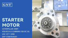 24V 12T 9.0KW GNT Starter compatible with Cummins ISB Engine 07011044 3281634 3352839 39002661 4096194 4096443 4096443NX 5256416 5284105 5284106