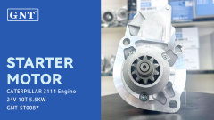 24V 10T GNT Starter motor compatible with Caterpillar 3116 Excavator Engine PA510158 STR9020 STR9118 2-3233-2W 17616N LRS01900 LRS1900