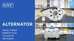 12V 20A Alternator compatible with KOMATSU PC20 Engine 11991077200 12419077201 12419077202 12915077200 12915077201 12915077202 12915077203