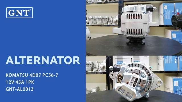 12V 45A Alternator compatible with KOMATSU PC56-7 4D87 Engine 1661564011 1661564012 1661564013 1661564014 1661564015 3A61174011