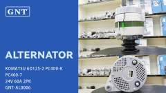 24V 60A Alternator compatible with KOMATSU 6D125-2 PC400-7 Engine 0350004041 0350004250 0350004270 0350004510 0350004514
