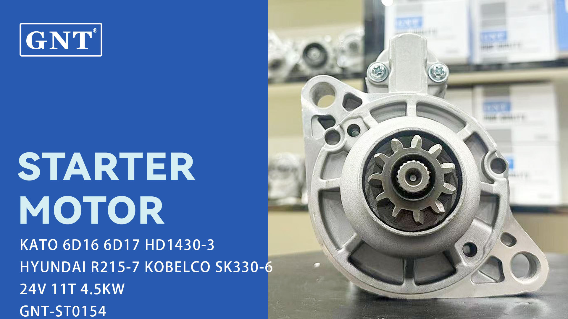Starter for MITSUBISHI 6D16 6D17 R215-7 SK330-6 HD1430-3 M9T65171, M9T65172, ME077796, ME077970, CST35603AS, CST35603ES, 1149381,1347023, 19081107, DRS0337, 113669