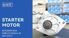 24V 11T Starter compatible with Mitsubishi 6D34 Engine M008T87171 M8T87171 ME049303 ME080740 VAME049303 60267410 2-3377-2W 18539N