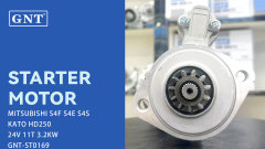 24V 11T Starter Motor compatible with MITSUBISHI S4E S4S  Engine 446603101 3446612102 3446615100 3446615101 M005T27671 M005T27672 M2T27672