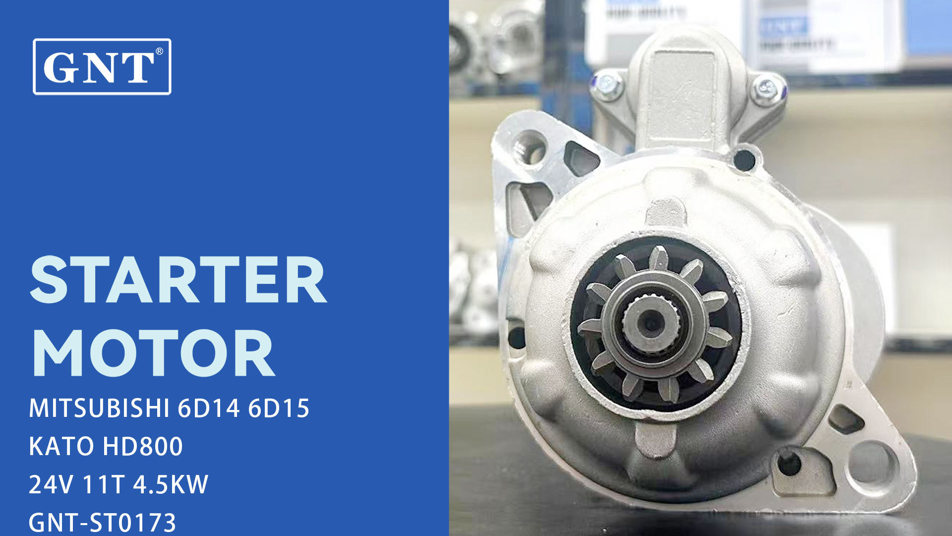 24V 11T Starter compatible with Mitsubishi 6D14 Engine LRS1941 M003T56072 M003T56084 M3T56070 M3T56071 M3T56072 M3T56073 M3T56074