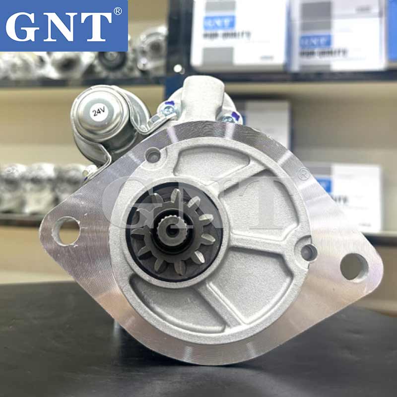 24V 11T Starter Motor for Mitsubishi 6D34 Engine - Hitachi
