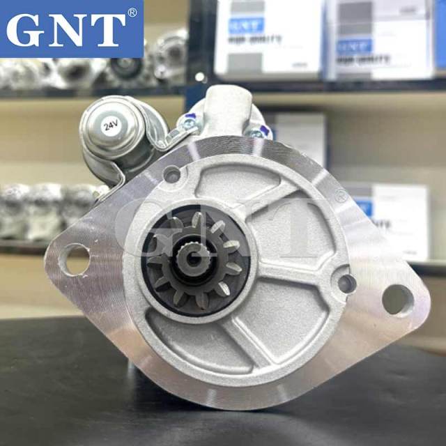 24V 11T Starter compatible with Mitsubishi 6D34 Engine M008T87171 M8T87171 ME049303 ME080740 VAME049303 60267410 2-3377-2W 18539N