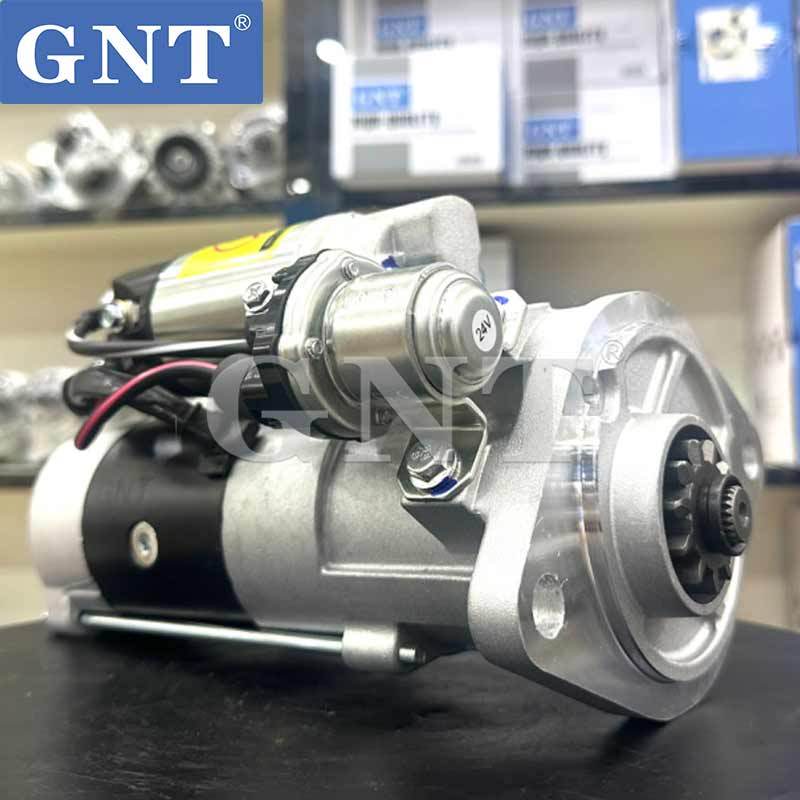 24V 11T Starter compatible with Mitsubishi 6D34 Engine M008T87171 M8T87171 ME049303 ME080740 VAME049303 60267410 2-3377-2W 18539N