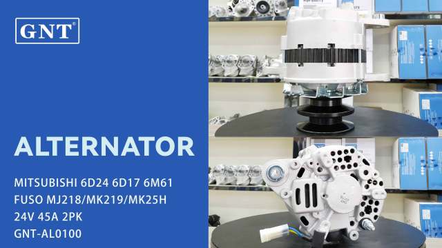 24V 45A Alternator compatible with MITSUBISHI 6D24 Engine A004T40386 A004T40386AM A004T57786 A004TU7686 A004TU7686AM A004TU9286 A4T40386