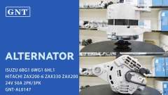 24V 50A Alternator compatible with ISUZU 6BG1 ZAX200-6 Engine AT263669 SE502076 71440164 A004TU5485 A004TU5486 A004TU5486A A004TU5486AM