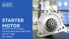 24V 12T 7.5KW GNT Starter motor compatible with VOLVO EC360 EC480 Engine 0001330057 0986024990 114310 115888 19070001 19081010 DRS0319