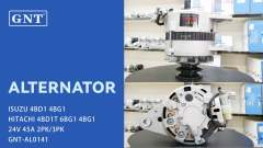 24V 45A Alternator compatible with ISUZU 4BG1 Engine 1812003250 1812004110 1812004163 1812004164 8943947971 8943991571 4454118