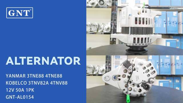 12V 50A Alternator compatible with YANMAR 4TNE88 Engine 23700KA151 429903400 429906001 429906100 429906400 429906500 429906600 LRA1950