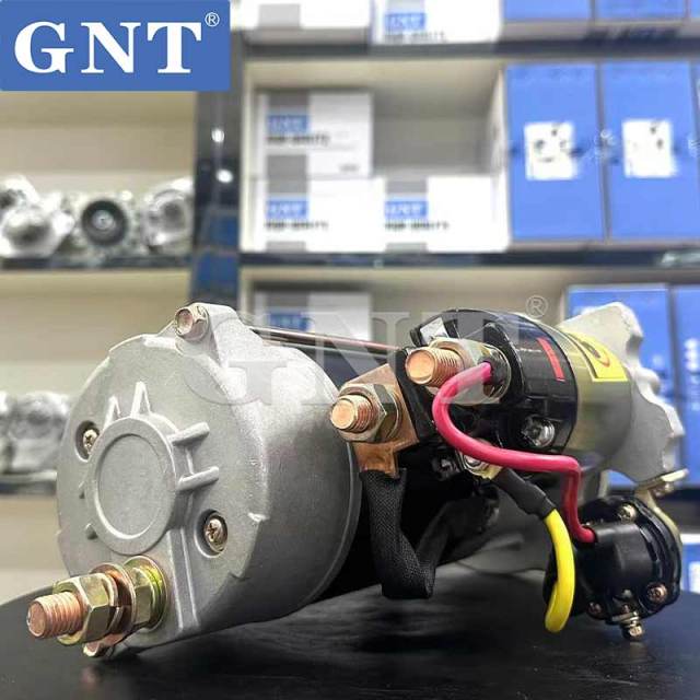 24V 12T Starter compatible with VOLVO D12D D12E Engine MS773 220570 M009T82671 M009T82672 M9T82171 M9T82172 M9T82671 M9T82671AM M9T82672