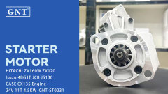 24V 11T Starter compatible with HITACHI ZX160W Engine 0240003120 0240003121 0240003122 0240003123 024000325 0240003250 0240003251 0240003252
