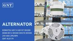 24V 60A Alternator compatible with DAEWOO DE12 DE08 Engine 6008256110 6008256270 6008256310 6008256370 6008616110 6008616111 6008256111