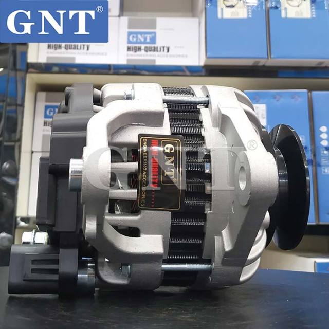 12V 80A Alternator compatible with YANMAR 4TNV98 DX60-7 Engine F000BL0116 F000BL0118 12990877200 12990877210 47772966 CAL10499GS