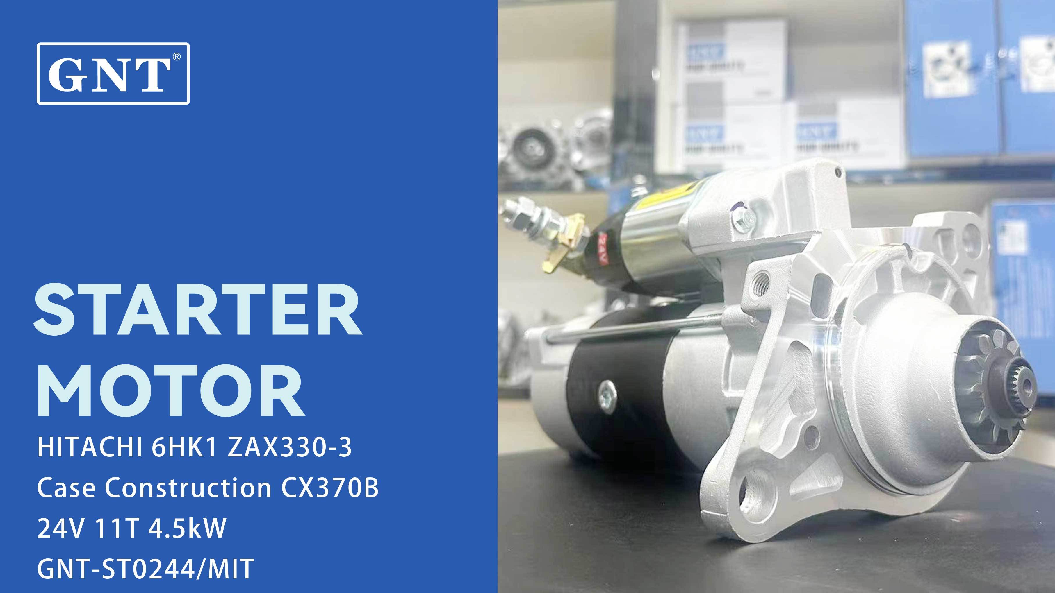 24V 11T 5.0KW GNT Starter compatible with 6HK1 Engine M008T60971 M008T60972 M008T60973 M008T61371 M008T63871 1811002990 1811003080 1811003100