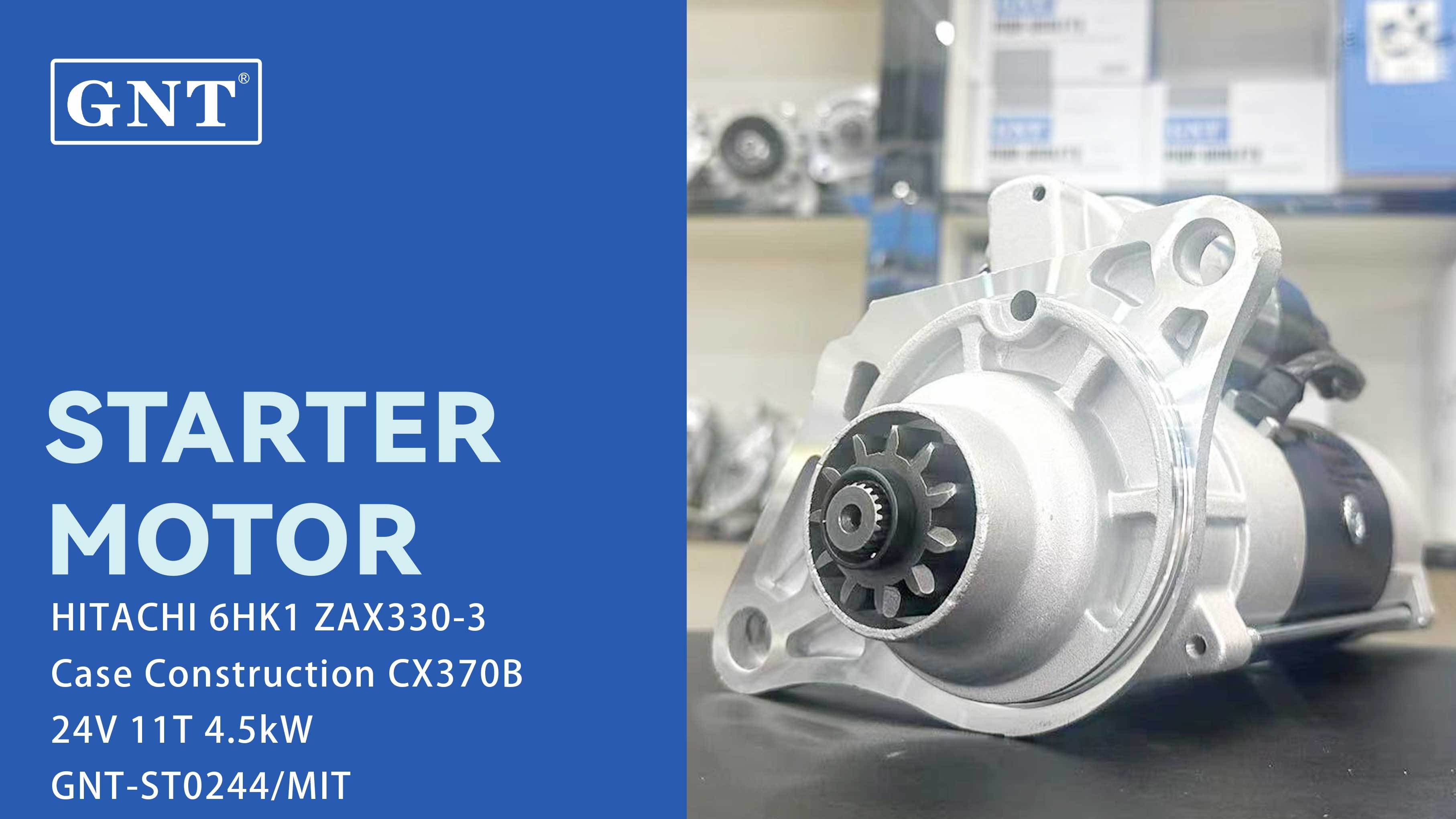 24V 11T 5.0KW GNT Starter compatible with 6HK1 Engine 1811004142 1811004172 1811004173 1811004261 8943941511 8943941512 8976021691 8980608540