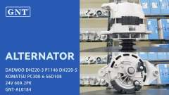 24V 60A Alternator compatible with DAEWOO DH220-3 P1146 Engine 25026006 25026006C RK390045 RK39005 30090100071 219109 1-3639-25W