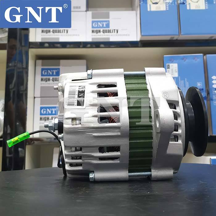 12V 40A Alternator compatible with ISUZU 4JB1 DH55 Engine A007TA2283 A7TA228 2310090077 CAL20196 CAL20196AS CAL20196ES LR145714C