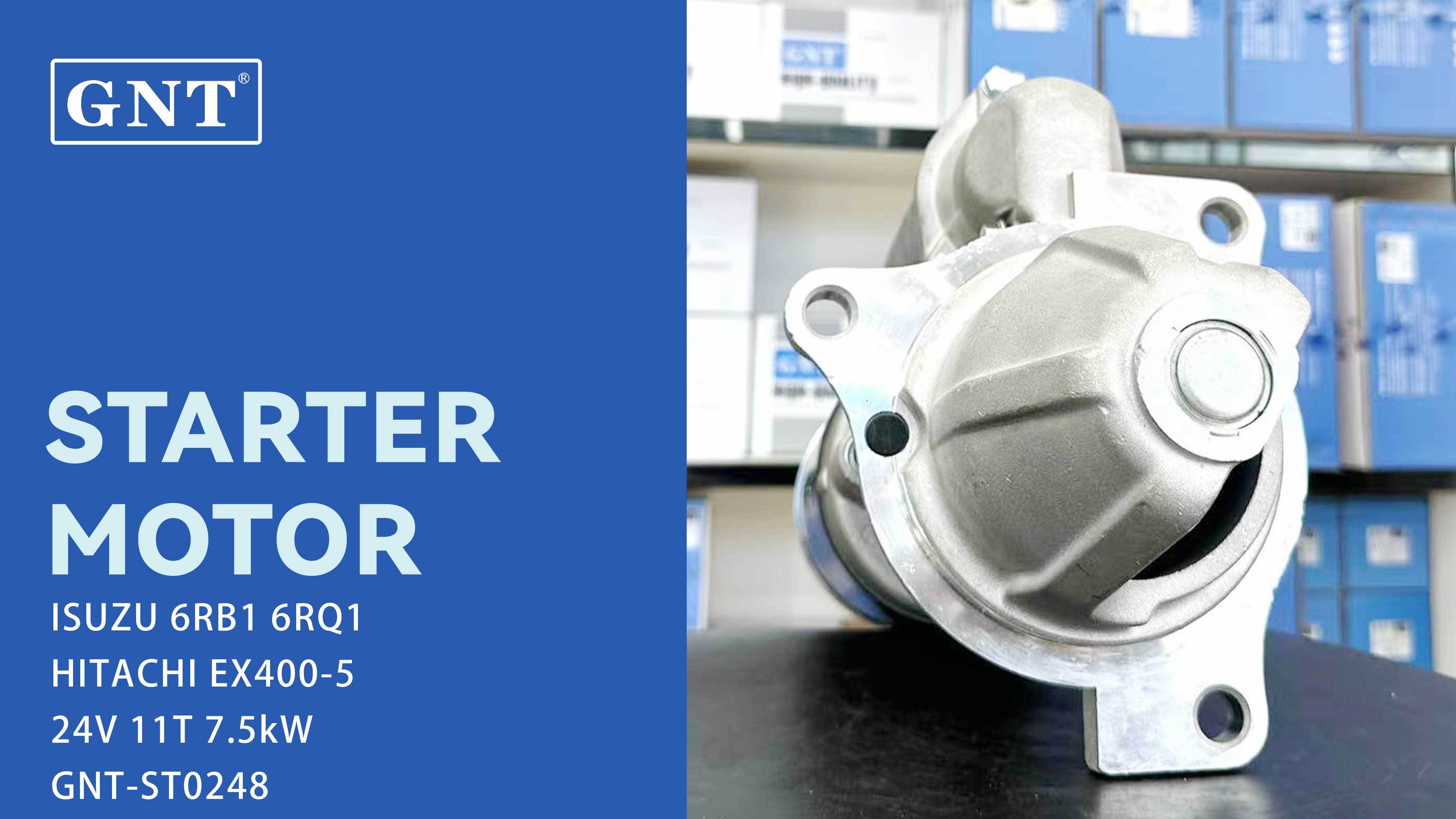 24V 11T 7.5KW GNT Starter compatible with ISUZU 6RB1 Engine CST20607AS 91251067 S210108 S210108A S210108N S21062 S21525 S2525