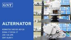 24V 13A Alternator compatible with KOMATSU 4D120 D4 Engine 6008213260 6008213280 6008213350 6008213370 6008213570 6008213571 6008213580