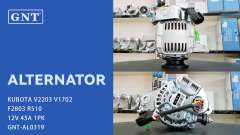 12V 45A Alternator compatible with KUBOTA V2203 Engine 1677164010 1677164011 1677164012 1735664010 1735664011 1735664012 1758064011