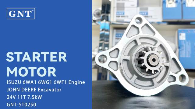 24V 11T 7.5KW Starter Motor compatible with  ISUZU 6WG1 Engine SE502079 19081025 19081049 E02GES099 H1811003414 1811003413 2-3264-2W 19546N