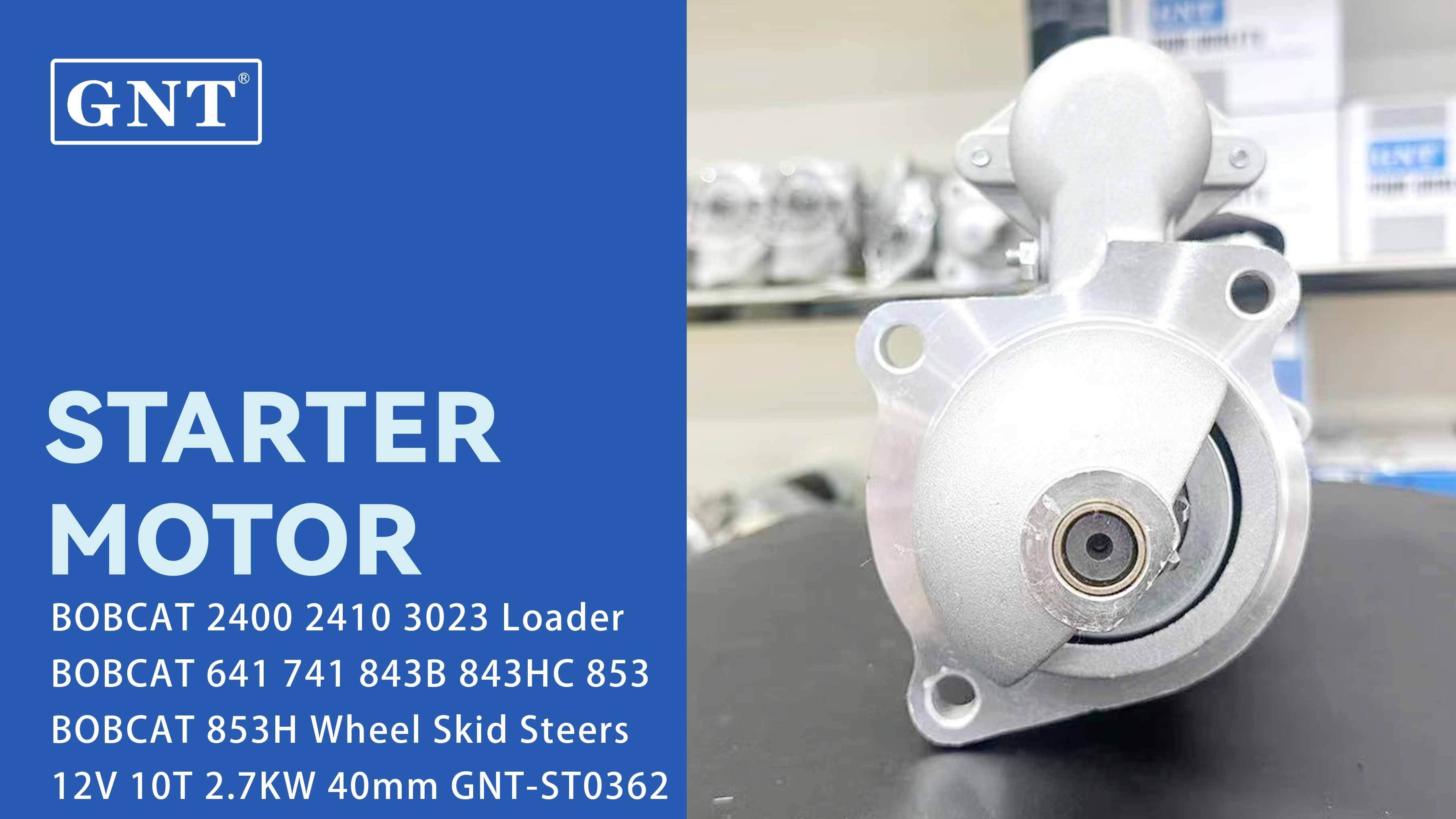 Starter compatible with BOBCAT 843HC Wheel Skid Steers Engine 1107539 1107866 1107872 1108198 1108648 1109192 1109253 1109261 1109263 1109539