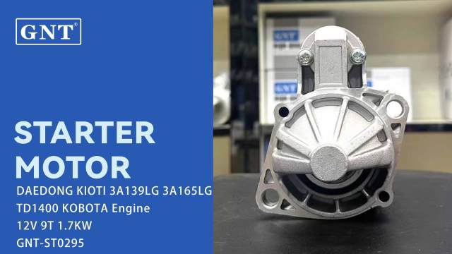 12V 9T Starter Motor compatible with KIOTI TD1400 KOBOTA Engine E550063016 E620063011 E620063012 MG117559 MG120561 600350 TM000A07001 TM000A07101