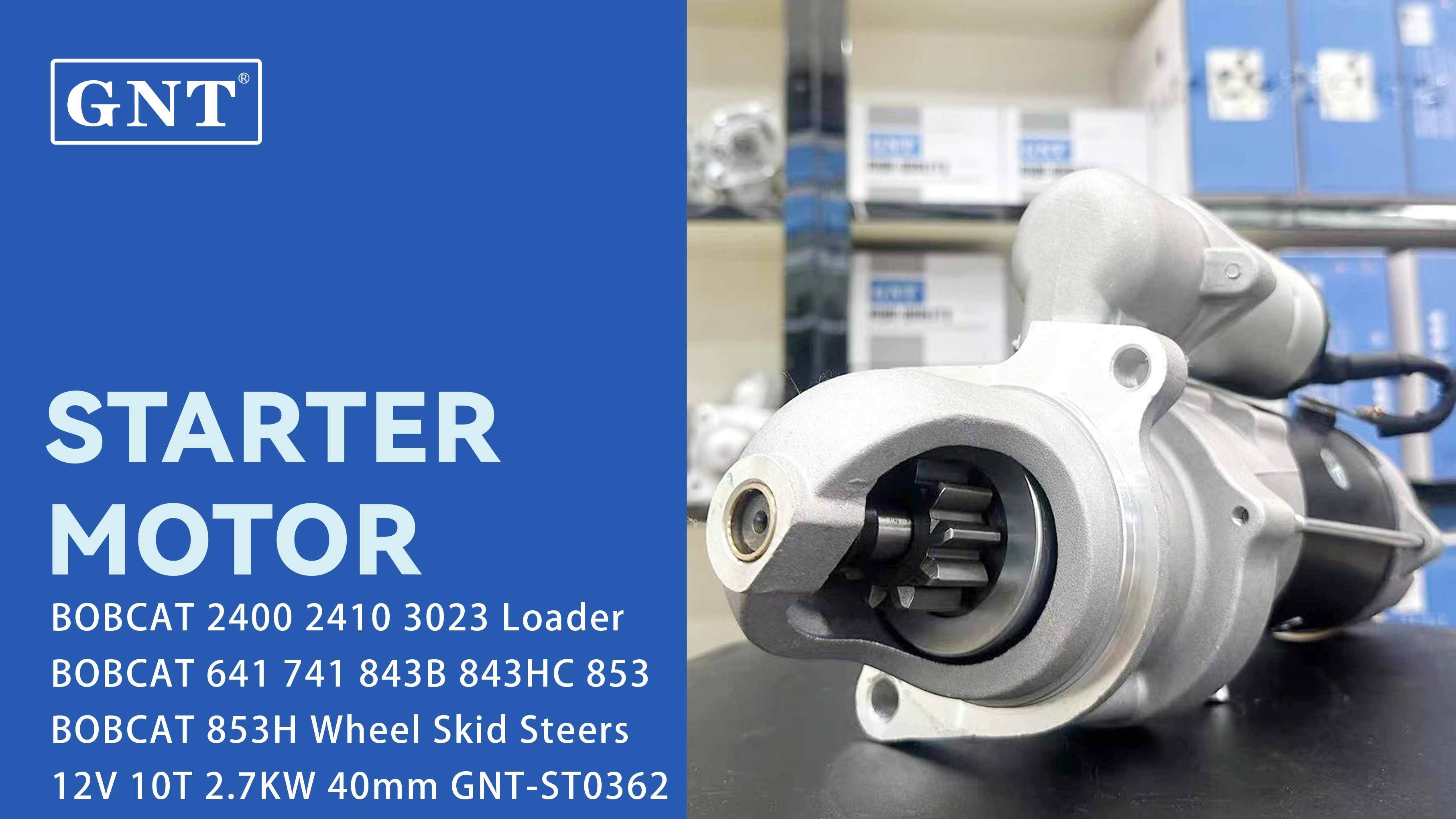 Starter compatible with BOBCAT 741 Wheel Skid Steers Engine RE501766 RE505744 RE507639 RE508322 RE509903 RE540136 RE60171 RE60239 SE501850 SE502631