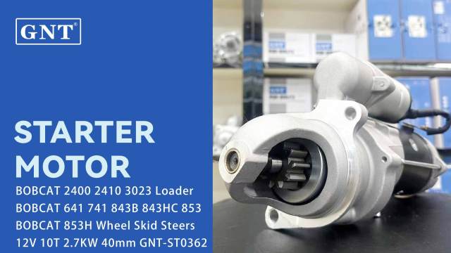 Starter compatible with BOBCAT 741 Wheel Skid Steers Engine RE501766 RE505744 RE507639 RE508322 RE509903 RE540136 RE60171 RE60239 SE501850 SE502631