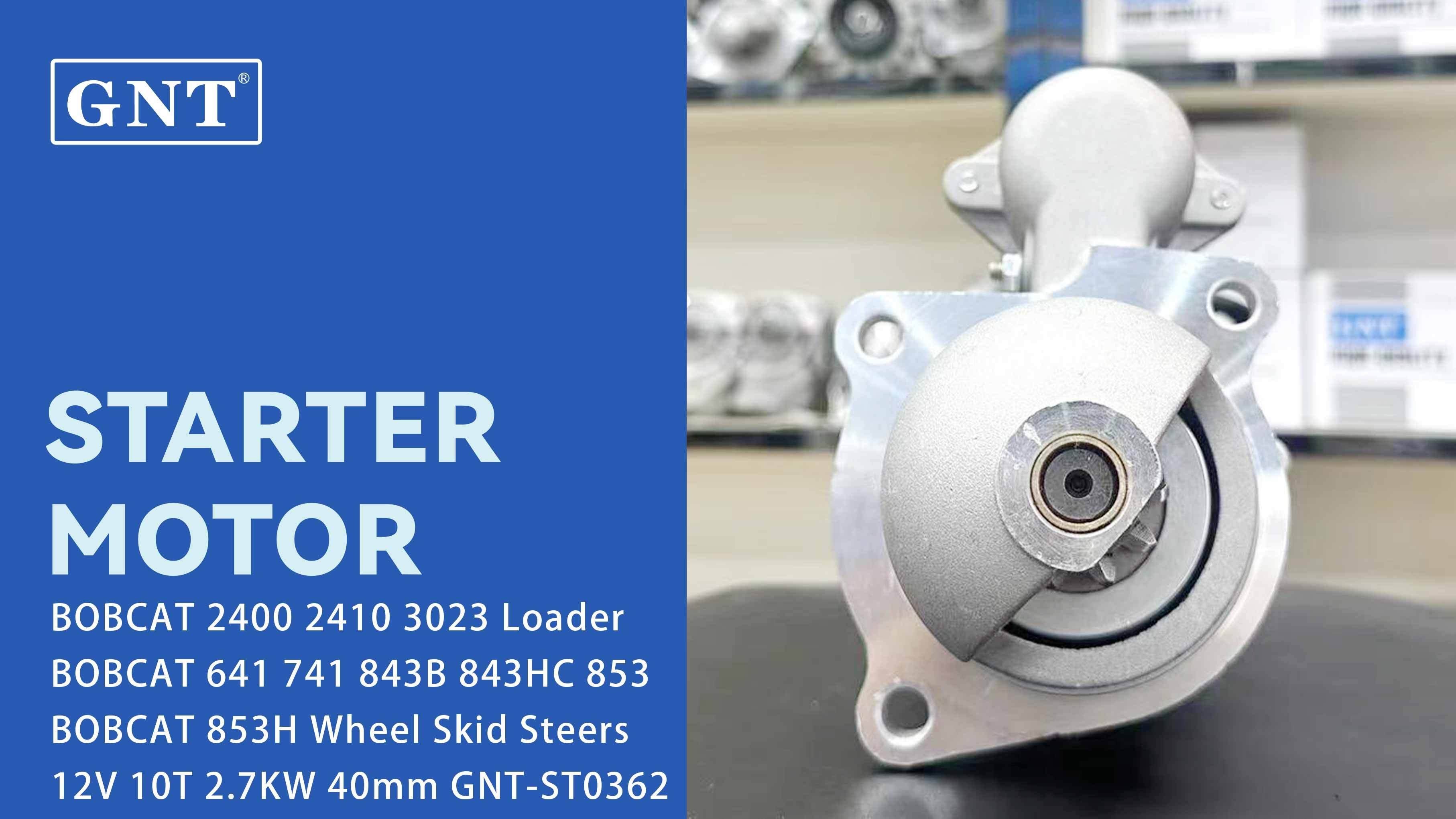 12V 10T Starter compatible with  BOBCAT 641 Wheel Skid Steers Engine 11130679 11130794 11131060 11131092 AZF4541 AZF4550 AZJ3226 3185C37G01