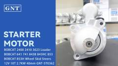 Starter compatible with BOBCAT 853 Wheel Skid Steers Engine 1113281 1113282 1113285 1113293 12301341 1990421 1990428 1990484 1998330 1998335