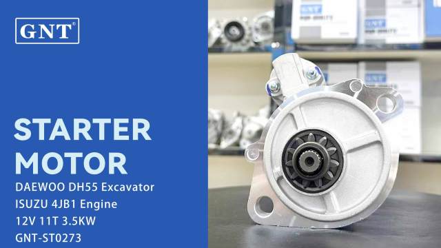 12V 11T 3.5KW GNT Starter compatible with DH55 Excavator ISUZU 4JB1 Engine 8971704000 8972047130 8973263890 8973494020 8980941080 71440357
