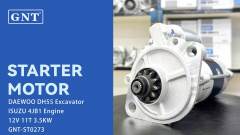 12V 11T Starter compatible with DH55 Excavator ISUZU 4JB1 Engine M008T77071 M008T77072 M008T77074 M008T77075 M008T897204 M8T76371 M8T77071