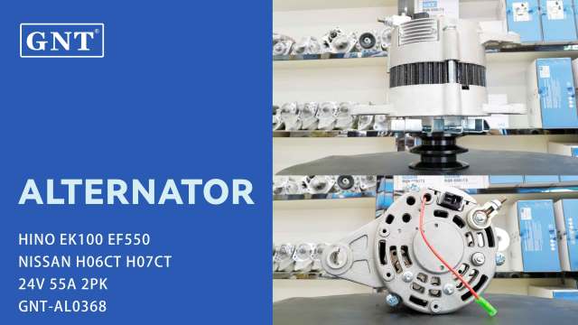 24V 55A Alternator compatible with HINO EK100 EF550 Engine 23100Z5606 23100Z5607 23100Z5611 23100Z5612 23100Z5614 23100Z5665 23100Z5769