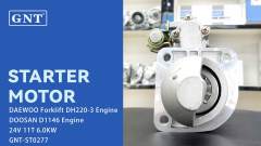 24V 11T Starter compatible with DOOSAN D1146 Engine DRS0354 262017049 65262017049 65262017049A 65262017124 65262017124C 65262017126A